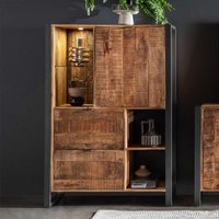 Wohnzimmer Schrank im Industrie und Loft Stil LED Beleuchtung von Life Meubles