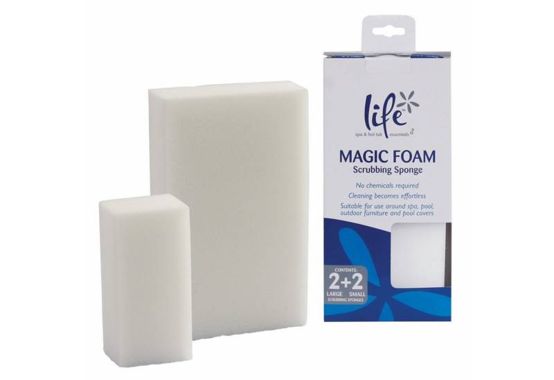 Life Poolpflege Life Magic Foam Scrub Sponges 4x Reinigungsschwämme Set von Life