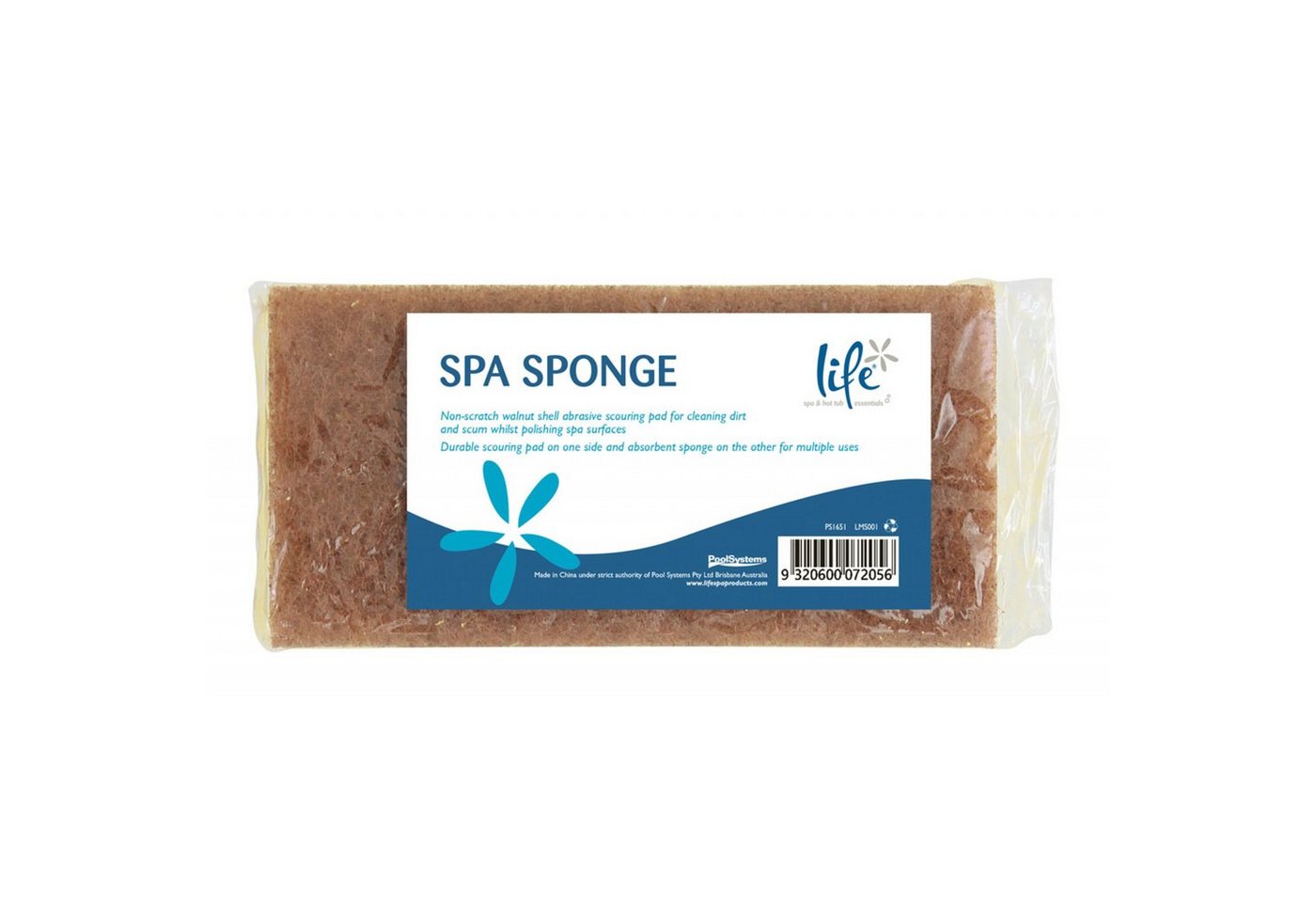 Life Poolpflege Life Spa Sponge Reinigungsschwamm für Whirlpools Multifunktionschwamm von Life