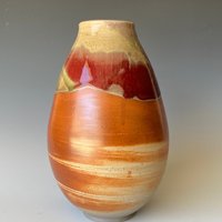 Hohe Keramikvase, Rad Geworfen Vase, Cvag3Sho16 von LifeAndClay