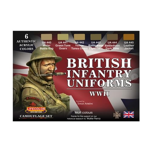LifeColor British Uniforms WWII Set #CS41 von Lifecolor