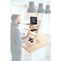 Schreibtischkonverter Für Laptop Und Pc - Aus Holz Verstellbarer Laptopständer Schreibtisch Klapptisch von LifeHelperCo