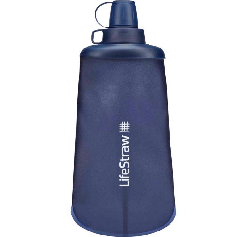 LifeStraw Isolierkanne LifeStraw Faltbare Trinkflasche Blau 0.65 l LSPSFMLMBWW, 0.65 l von LifeStraw