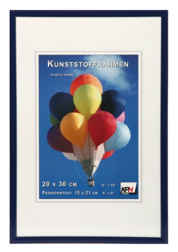 ** New Lifestyle Kunststoff Bilderrahmen Sondergrößen **: Farbe: Blau | Format: 24x30 von LifeStyled