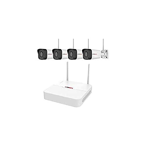LIFEBOX LBXWIFIKIT4PLUS Lifebox-LBXWIFIKIT4PLUS – Überwachungsset – Videoüberwachungs-Kit mit 8 Kanälen, WLAN, 4 Kameras, Festplatte 2T, Keine von Lifebox