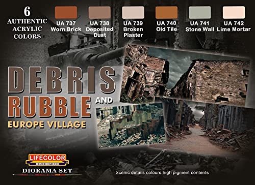 Set colores camuflaje LifeColor CS31 DEBRIS and RUBBLE von Lifecolor
