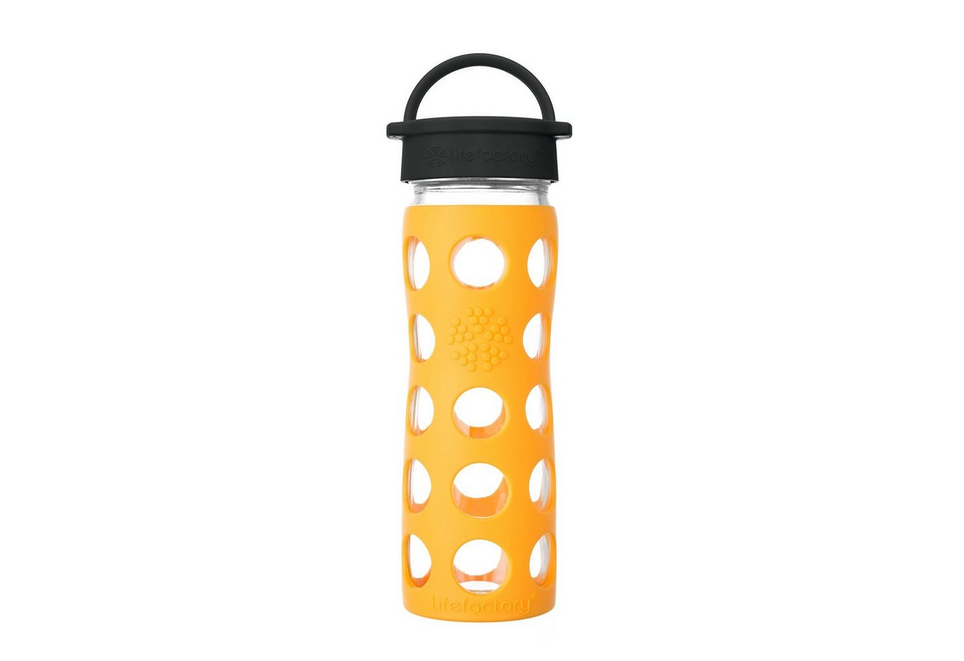 Lifefactory Babyflasche, Lifefactory Glas Flasche mit Silikonhülle und Schraubverschluss, 475ml von Lifefactory