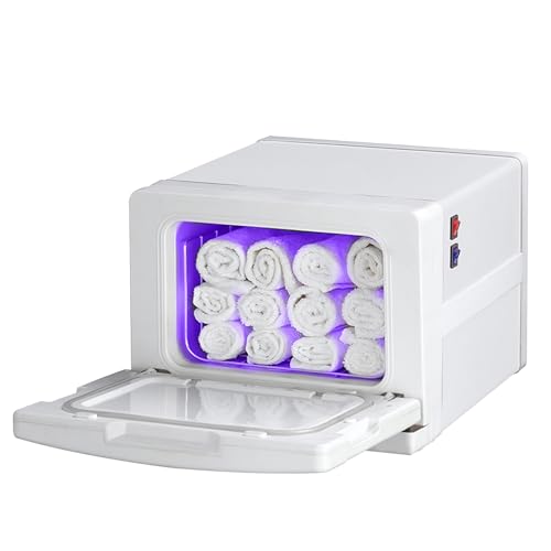 Lifellery Sterilisator für Handtücher, UV-Heizung, 2-in-1, Thermostat, mit Temperaturregelung, für Schönheitssalon und Spa für das Gesicht, Handtuchwärmer (7 l, weiß) von Lifellery