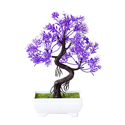 Lifemaison Künstliche Bonsai Künstliche Pflanzen Kunstpflanze Pflanze Künstliche Bonsai-Baum Pflanzen Kunstbaum Home Office Simulation Topfpflanze Garden Deko Feng Shui Lucky Deko(07) von Lifemaison