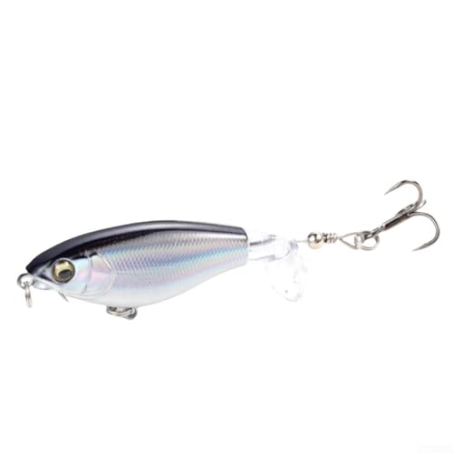 Angelköder Sinking Minnow Wobbler mit 3D Augen, fachmännisch ausbalanciert für langsames Schwimmen, geeignet für Forelle und Barsch, ausgestattet mit widerstandsfähigen Haken (A 11g) von LifenaviStore