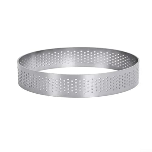Dekorative Backform aus Edelstahl mit runden Löchern, perfekt zum Backen einzigartiger Desserts und Gebäck (10 cm) von LifenaviStore