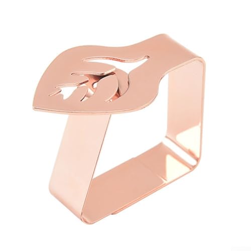 Edelstahl-Tischdeckenklammern für sicheren Halt Ihrer Tischdecken während Versammlungen (Roségold) von LifenaviStore
