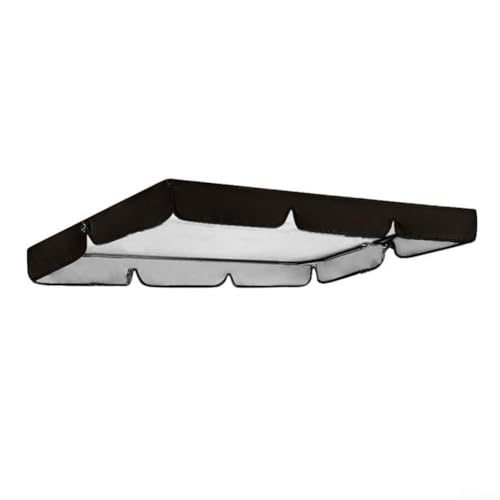 Ersatzbezug für Schaukelstühle, passend für 2- oder 3-Sitzer, wasserdicht und leicht (schwarz) von LifenaviStore