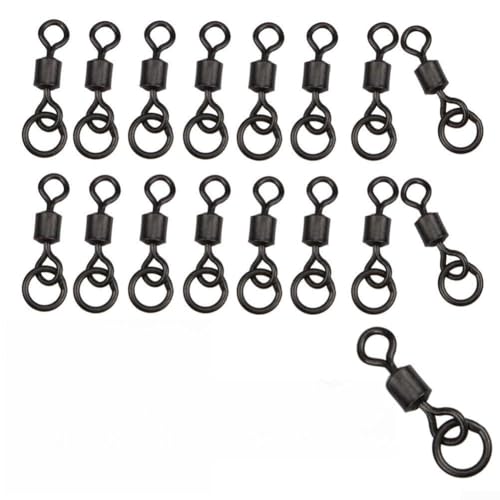 Für CHOD Swivel Größe 8 mit Ringen, tolle Ergänzung für Ihre Karpfenangeln, erhältlich in Packungen mit 100 Stück (10 Stück) von LifenaviStore