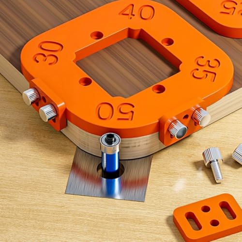 Holzbearbeitung Oberfräse Eckradius Vorlagen Vorlage Bogen Winkel Eckschablone Werkzeug (2 Stück) von LifenaviStore