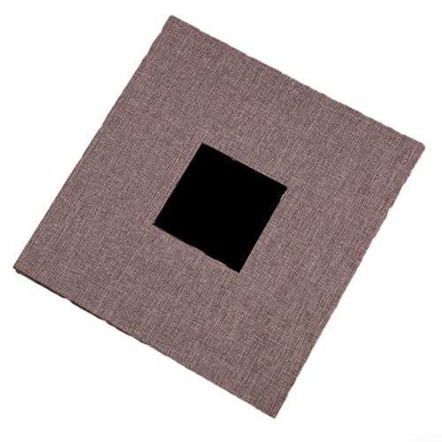 Innovatives Fotoalbum zum Basteln mit wechselbarem Einband und 20 Klebeeinlagen (dunkelgrau) von LifenaviStore