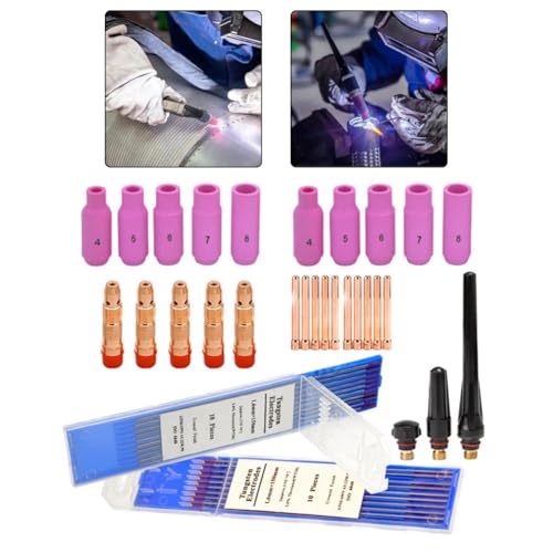 Komplettes WIG-Schweißzubehör-Set mit 48 Teilen für WP17, WP18, WP26 Taschenlampen, Verbesserung der Schweißaufgaben Komplettes WIG-Schweißzubehör-Set mit 48 Teilen für WP17, WP18, WP26 Taschenlampen, Verbesserung der Schweißaufgaben von LifenaviStore