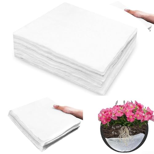 Selbstbewässernde Matte für 25,4 cm große Hängekörbe, hält Pflanzen mit minimalem Aufwand hydratisiert, 10 Stück (20 Stück) von LifenaviStore