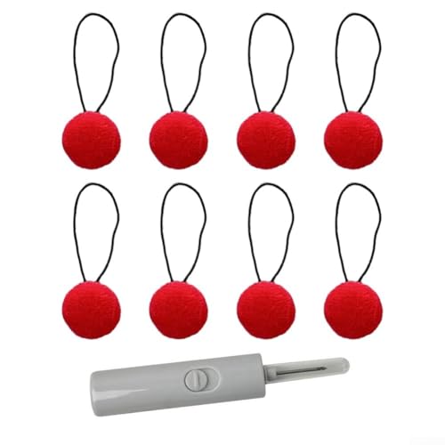 Sichern Sie Ihre Bettwäsche mit 8-teiligem Anti-Rutsch-Steppdecken-Clip-Set inklusive Häkelnadel für schnelle Anpassungen (rot) von LifenaviStore