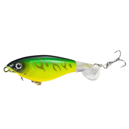 Sinking Minnow Wobbler Angelköder mit 3D-Augen, entwickelt, um effektiv bei langsamen Geschwindigkeiten zu schwimmen, geeignet für Forelle und Barsch, ausgestattet mit Haken (C 11g) von LifenaviStore