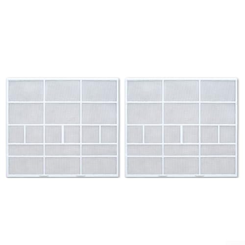 Staubdichtes Zubehör für Klimaanlagen, entworfen für Innengeräte mit einfacher Installation (31,9 x 28,3 cm), 2 Stück von LifenaviStore