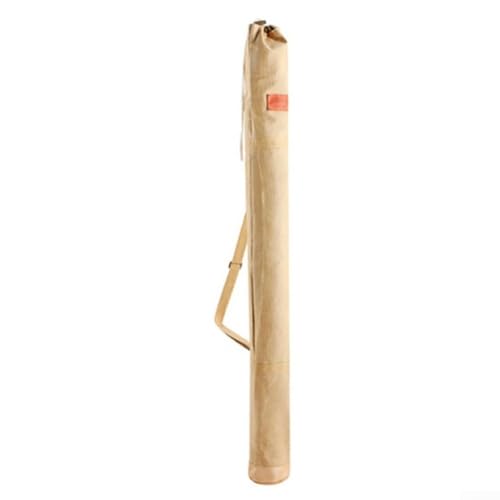 Strapazierfähige Angelrutentasche aus Segeltuch mit großer Kapazität und faltbarem Design für einfachen Transport und Aufbewahrung von Angelausrüstung (Gelb 130 cm) von LifenaviStore