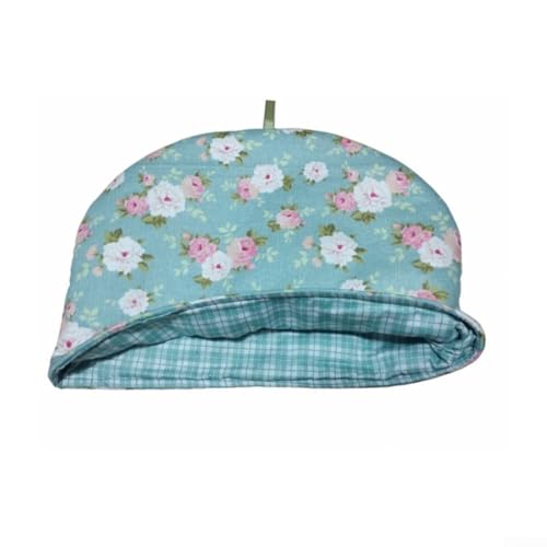 Teekannen-Isolierhülle mit Baumwoll-Oberstoff und Polyester-Füllung, sorgt für Wärme und Staubdichte, geeignet für Teekannen mit einer Breite von 28 cm und einer Höhe von 23 cm (16#) von LifenaviStore