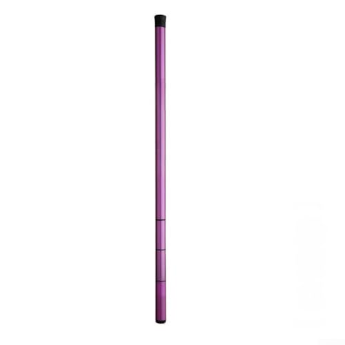 Ultraleichte Teleskop-Angelrute, 40 cm, für müheloses Reisen und Familienangeln, 2,1 m, Violett von LifenaviStore