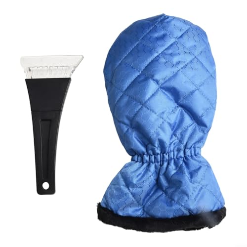 Vereinfachen Sie Ihre Winterroutine mit unserem Doppelfunktionshandschuh und Eisentfernungswerkzeug (blau) von LifenaviStore