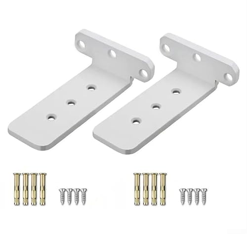 Wand-Stativhalterungen für Regale und Trennwände, 2 Stück kaltgewalzte Stahlkonstruktion für starke, rostbeständige Unterstützung und optimierte Raumausnutzung (weiß) von LifenaviStore