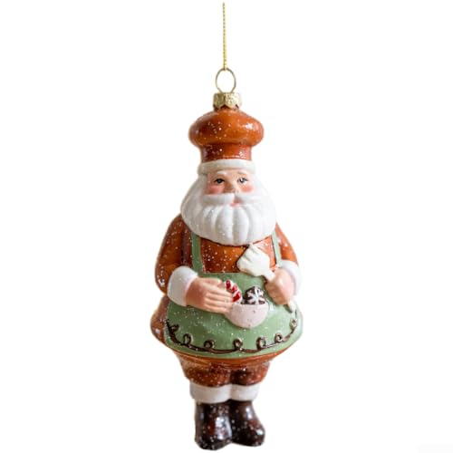 Weihnachtsbaum-Hängeornamente, Kunststoff, Keks- und Kuchendekorationen mit alten Männern und Chef-Designs für festliche Dekoration (Chef alter Mann) von LifenaviStore
