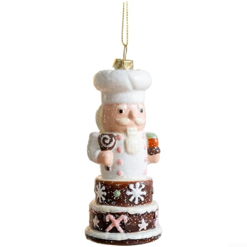 Weihnachtsbaum-Hängeornamente, Kunststoff, Keks- und Kuchendekorationen mit alten Männern und Chef-Designs für festliche Dekoration (Kuchen Opa) von LifenaviStore