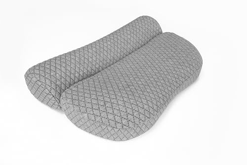 Lifenaxx Ergonomisches Memory-Schaum-Nackenstützkissen LX-044 – Atmungsaktives & weiches Nackenstützkissen zur Linderung von Nacken- und Schulterschmerzen mit abnehmbarem, waschbarem Bezug von Lifenaxx