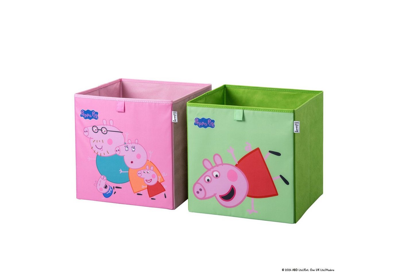 Lifeney Aufbewahrungsbox Peppa Wutz Aufbewahrungsboxen für Kinder 2er Set – 33 x 33 x 33 cm Lifeney Aufbewahrungsbox Peppa Wutz Aufbewahrungsboxen für Kinder 2er Set – 33 x 33 x 33 cm von Lifeney
