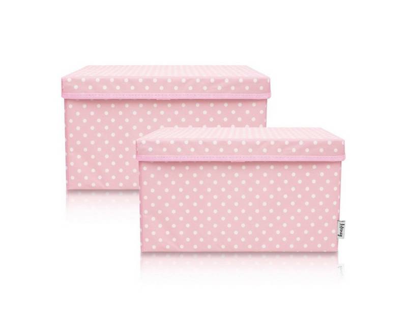Lifeney Faltbox Aufbewahrungsbox Punkte, Rosa, groß, 2er Set Lifeney Faltbox Aufbewahrungsbox Punkte, Rosa, groß, 2er Set von Lifeney