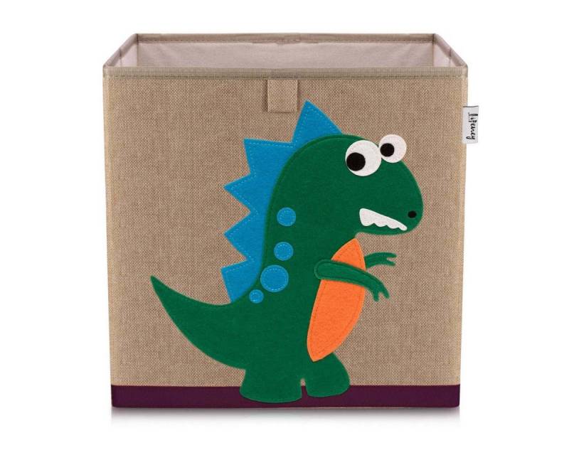Lifeney Faltbox Aufbewahrungsbox Dino, Dunkelgrün von Lifeney