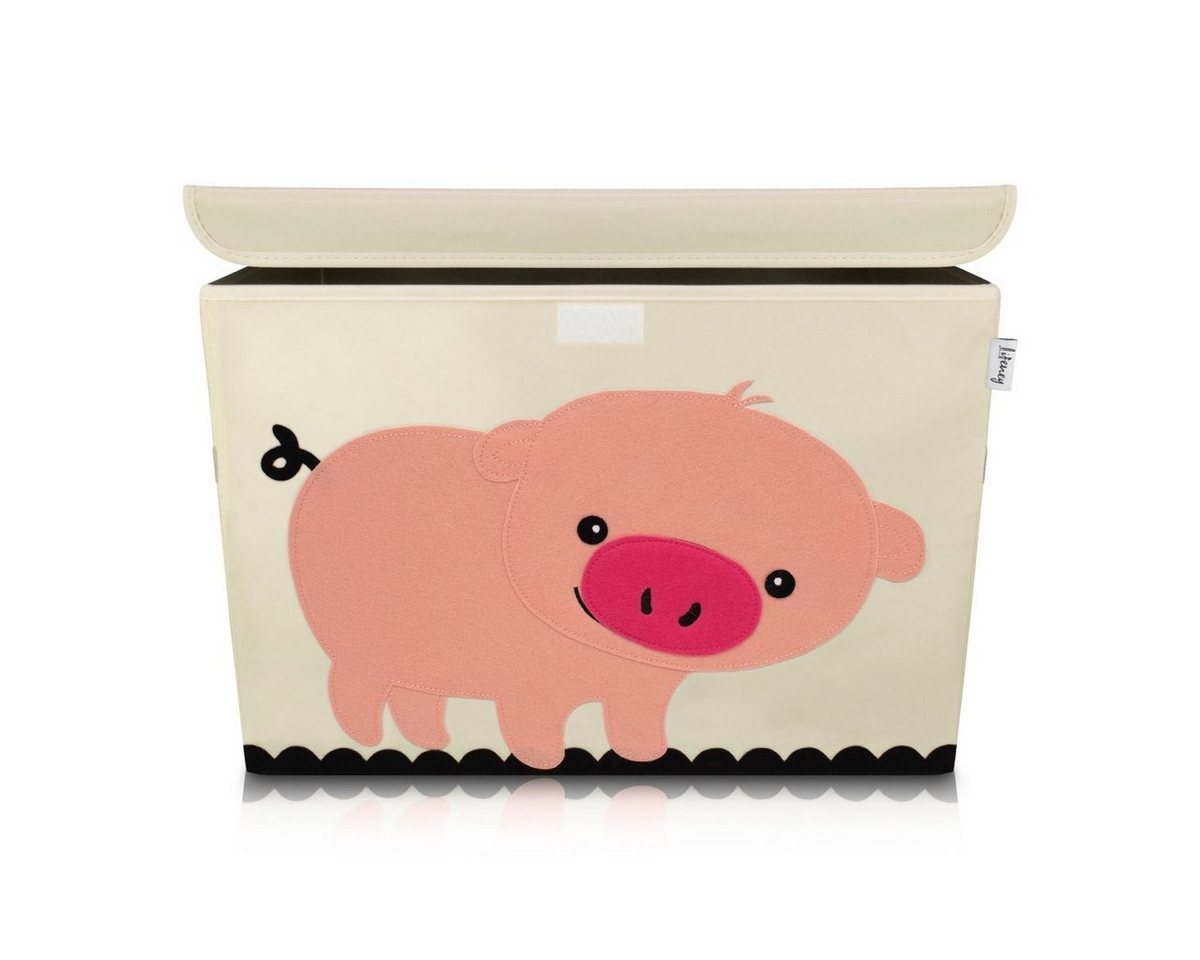 Lifeney Faltbox Aufbewahrungsbox mit Deckel Schwein, groß Lifeney Faltbox Aufbewahrungsbox mit Deckel Schwein, groß von Lifeney