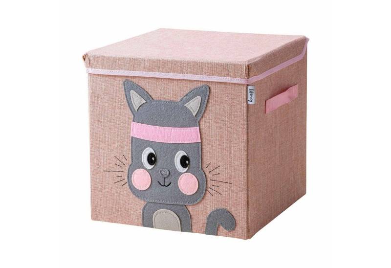 Lifeney Faltbox Aufbewahrungsbox mit Deckel Katze von Lifeney