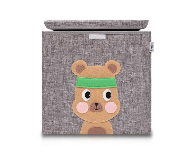 Lifeney Faltbox Aufbewahrungsbox mit Deckel Bär von Lifeney