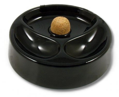 2er Pfeifenaschenbecher schwarz inkl. Lifestyle-Ambiente Tastingbogen von Lifestyle-Ambiente