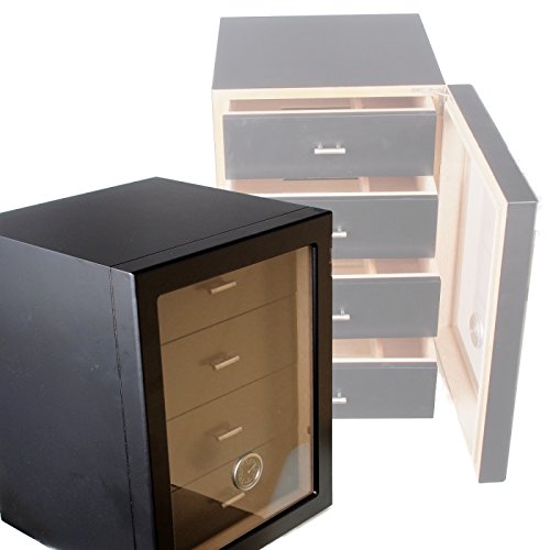 Lifestyle-Ambiente Angelo Humidorschrank Cabinet Black V-1350 inkl Tastingbogen von Lifestyle-Ambiente
