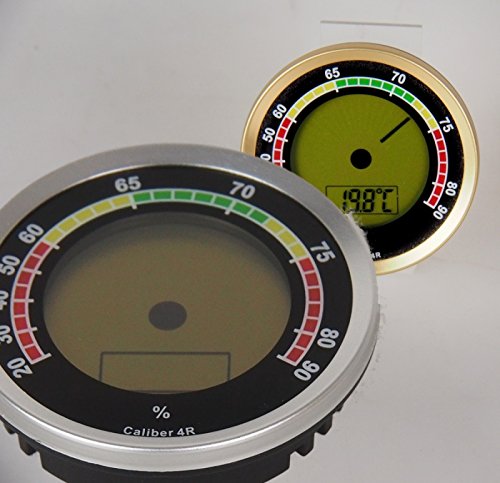 Lifestyle-Ambiente Kaliber 4R PR International zisions-Hygrometer / - 1% RF Silber von Lifestyle-Ambiente