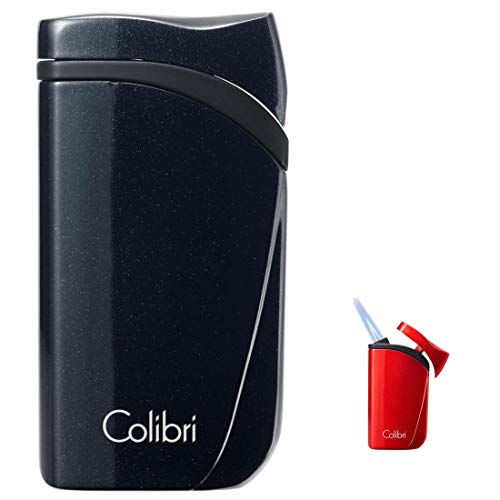 Lifestyle-Ambiente Colibri Zigarrenfeuerzeug Falcon schwarz metallic Jet Schrägflamme inkl Tastingbogen von Lifestyle-Ambiente