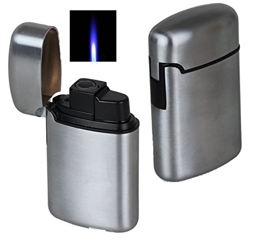 Lifestyle-Ambiente Jetflamme-Feuerzeug - Sturmfeuerzeug Metal gebürstet inkl Tastingbogen von Lifestyle-Ambiente
