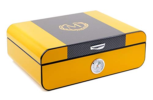 Lifestyle-Ambiente Myon Paris Humidor Racing Edition Carbon-Yellow V-360 inkl Tastingbogen von Lifestyle-Ambiente