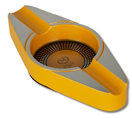 Lifestyle-Ambiente Zigarrenascher de Luxe MYON of Paris Racing Edition Gelb inkl Tastingbogen von Lifestyle-Ambiente