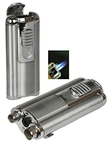 Tycoon Oscar Doppel-Jet Zigarren Feuerzeug Chrom-Satin Zigarrenbohrer inkl. Lifestyle-Ambiente Tastingbogen Tycoon Oscar Doppel-Jet Zigarren Feuerzeug Chrom-Satin Zigarrenbohrer inkl. Lifestyle-Ambiente Tastingbogen von Lifestyle-Ambiente