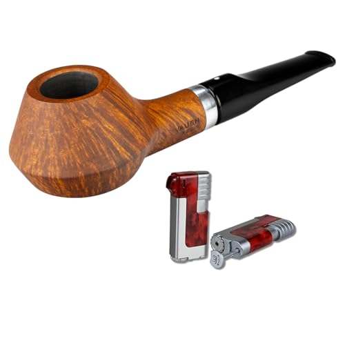 Vauen Pfeife * Felix 3 Weißpunktedition + Necuma Pfeifenfeuerzeug von Lifestyle-Ambiente