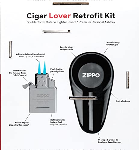 Zippo Nachrüstsatz für Zigarrenliebhaber Einsatz und Zigarrenascher von Lifestyle-Ambiente