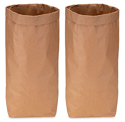 Lifestyle Lover Papiersack Paper Bag Sack Kraftpapier Beutel Mülleimer Braun (2er Pack DIY) von Lifestyle Lover